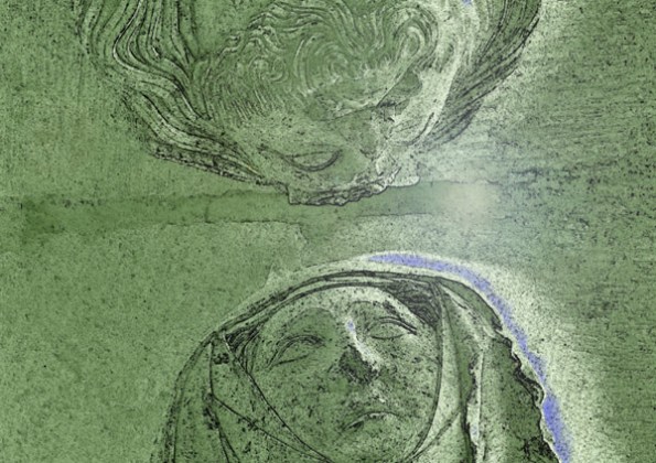 Sculptures in a blind arch in Linköping Cathedral