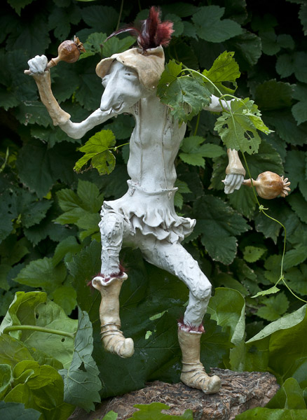 A garden troll by the Swiss artist Barbara Suter